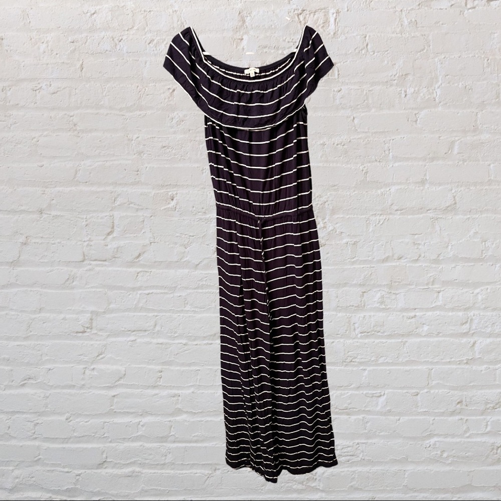 Max Studio Off-The-Shoulder Wide-Leg Romper​​
